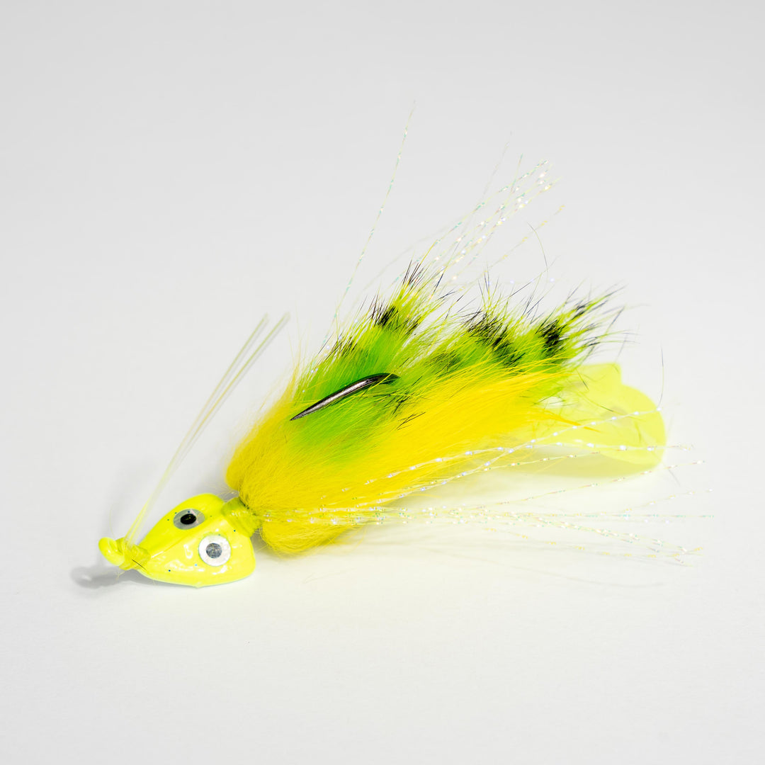 bugg fishing lures 1/8oz. 2nd Gen. Curl Tail (Tiger Bugg) – C.A. Richardson