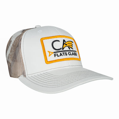White & Camo Trucker Hat